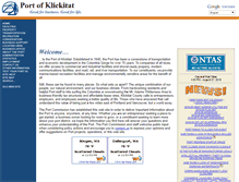 Tablet Screenshot of portofklickitat.com